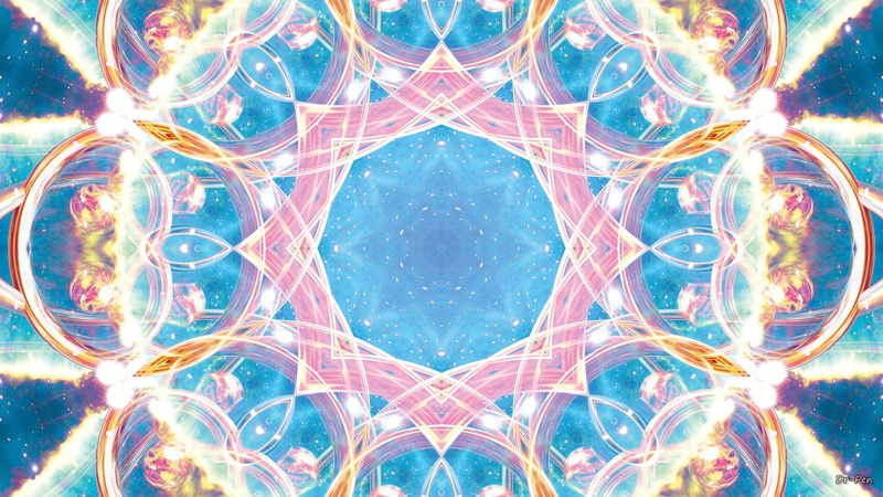 Mandala, Abstract, 1080P, Digital Art, Blue, Ring, Pattern, Space, Artistic, Manipulation, Bright