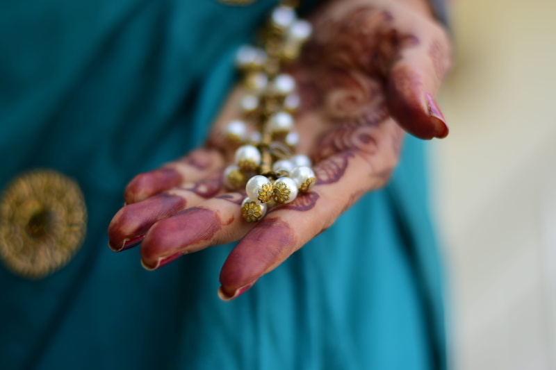 holding, person, human hand, gold, plant, jewelry, s, depth of field, art, focus, mehndi, design, one person, adult, nature, pearls, blur, 5K, beauty in nature