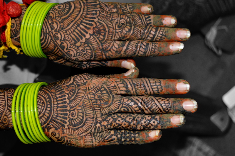 tattoo, cultures, dress, fashion, human hand, indoors, design, traditional, hindu, black background, female, wedding, girl, craft, culture, art and craft