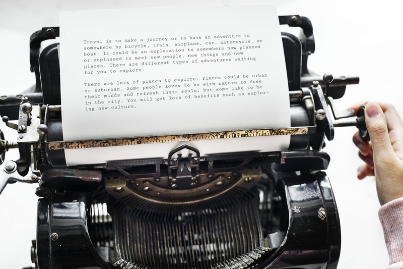 human hand, technology, 4K, typewriter, lancer, retro styled, typing, indoors, publication, holding, vintage, old fashion, hobby, paper, antique, black