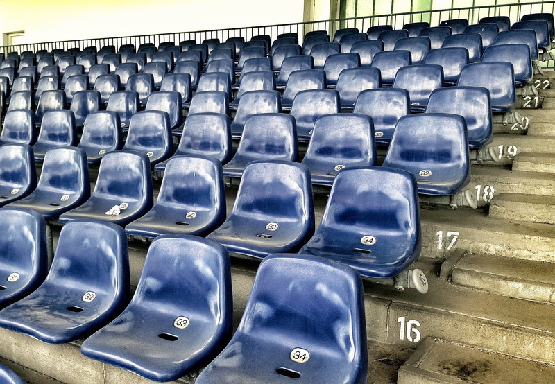 seat, viewers, day, high angle view, abundance, indoors, tribune, auditorium, football stadium, Theater, large group of objects, watch, 2K, side by side