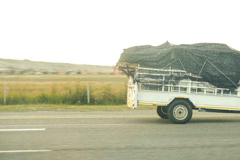 motor vehicle, semi-truck, fast, day, land vehicle, sky, loading, 4K, venter, travel, nature, motion, move, clear sky, moving, copy space, wheel, south africa