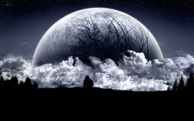 orbiting, planet - space, space exploration, no people, nature, planet earth, solar system, sky, Moon, digital composite, cloud - sky, night, beauty in nature