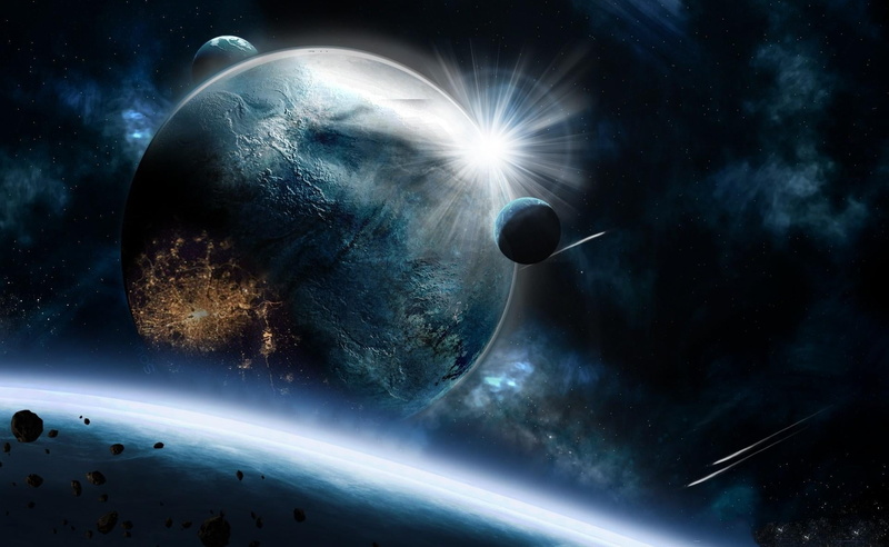 light - Natural Phenomenon, glowing, speed, futuristic, sphere, moon surface, digital composite, satellite View, planet - Space, lens flare, astronomy
