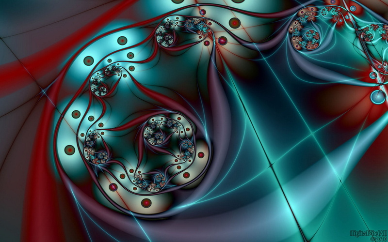 illustration, decoration, shiny, close-up, computer Graphic, rotation, shape, high angle view, red, creativity, technology, surrealism, science, full frame