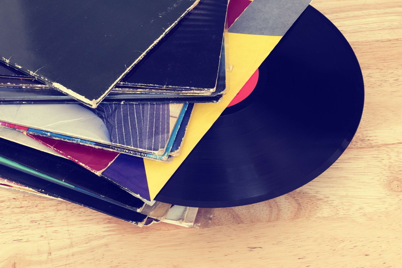 art and craft, paper, day, sound, vintage, table, wood, audio, music, indoors, vinyl, sound recording, book, 4K, pattern, records, flooring, music recording