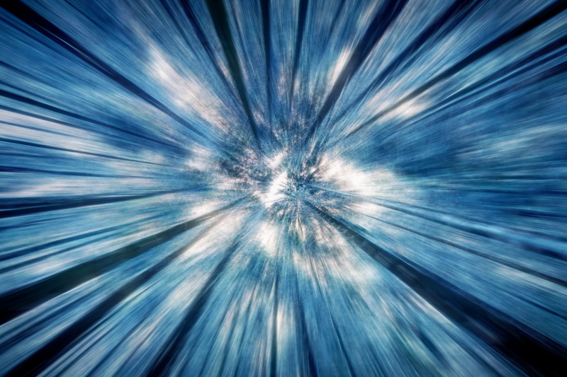 pattern, rotation, speed, exploding, light - natural phenomenon, blue, trees, illuminated, night, futuristic, full frame, abstract backgrounds