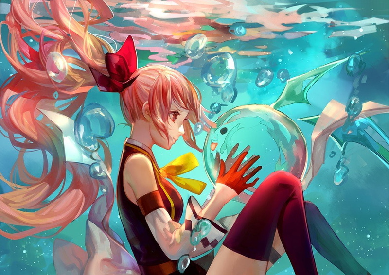 underwater, Anime Girls, moon, px, 480P, x, hd, sailor, anime, girls, art, 1127x797 px