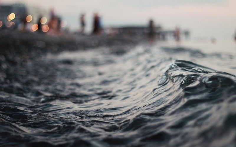 waves, blurred, photography, depth of field, water, 1080P, nature