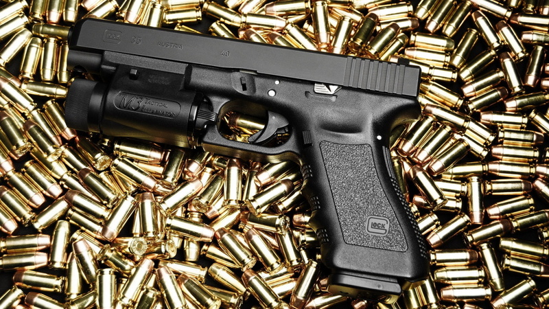 Ammunition, Glock, weapon, 1080P, photography, pistol, 1920x1080