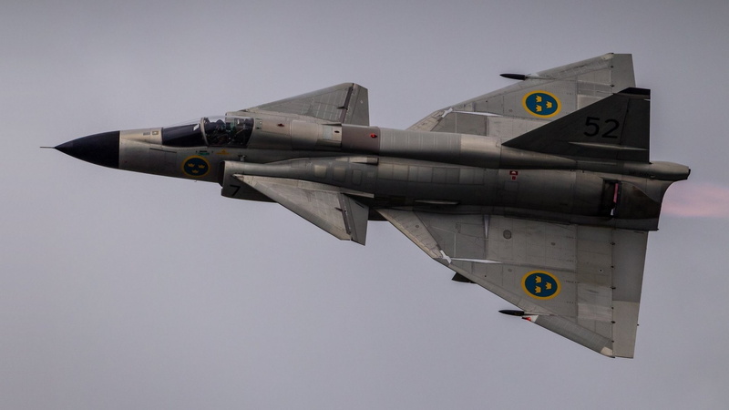 Saab 37 Viggen, Jet Fighters, 1080P