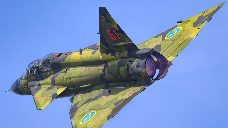 Swedish air force, Fighter, You CAN, 1080P, Can 37 Viggen, The fast and the furious