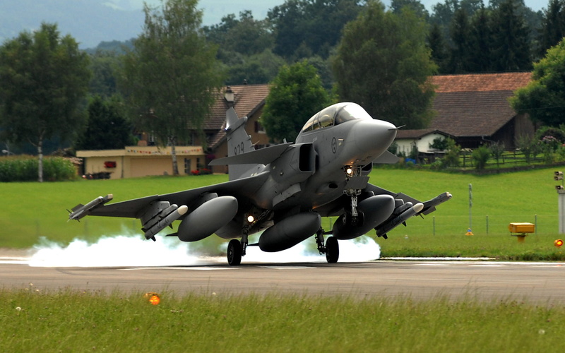 Strip, Fourth, mode of transportation, The rise, Gripen, Multipurpose, gray, flying, air vehicle, You can, plant, green color, transportation, armed forces