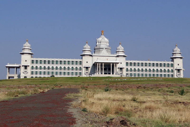 land, no people, travel, tower, tourism, 2K, Belgaum, built structure, india, legislature, sky, plant, legislative building, nature, building, day, travel destinations