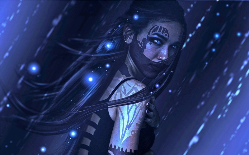 fantasy, vampire, girl, woman, character, hair, dark, magic, 1080P, beautiful, long