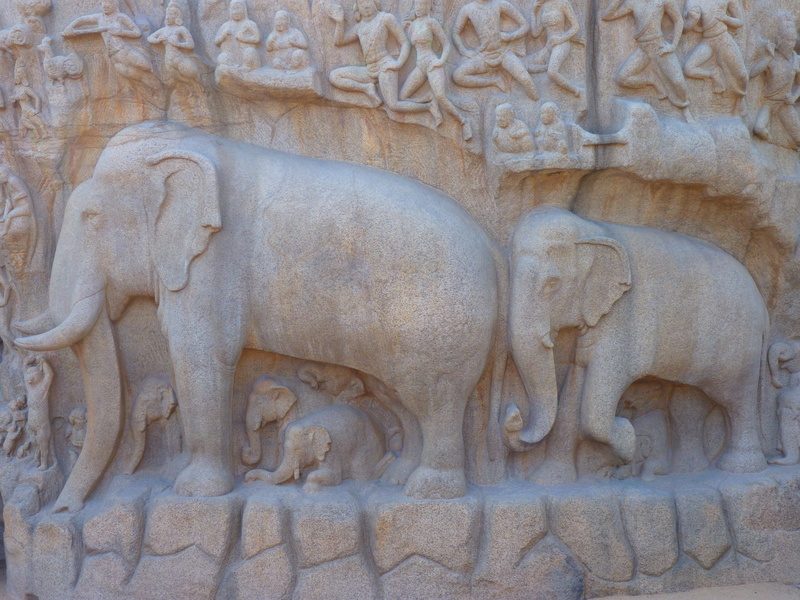 history, representation, bas relief, belief, statue, descent of the ganga, art and craft, no people, spirituality, day, built structure, Ganga, the past