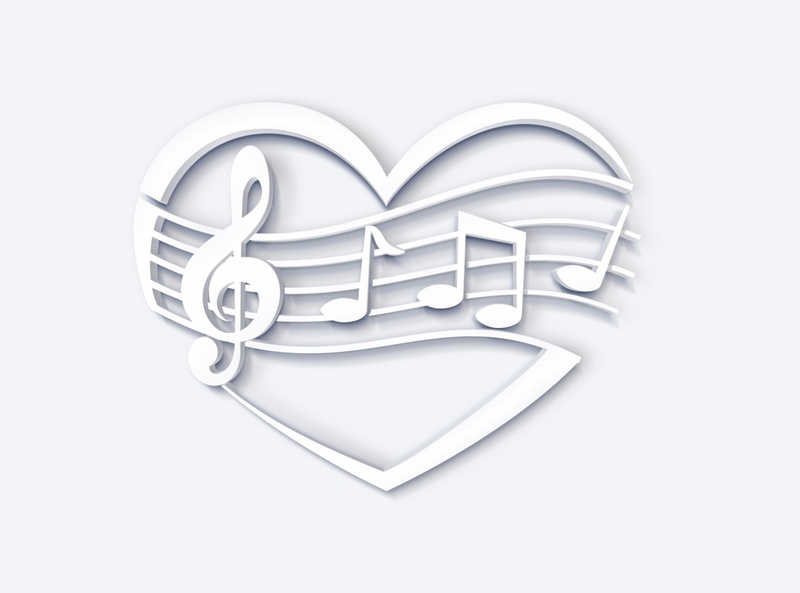 e-mail, 2K, technology, message, note, studio shot, Notes, positive emotion, heart shape, internet, communication, connection, musical, white background