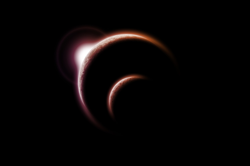 light - natural phenomenon, planet - space, 8K, planet, burning, nature, no people, beauty in nature, purple, night, black background, smoke - physical structure