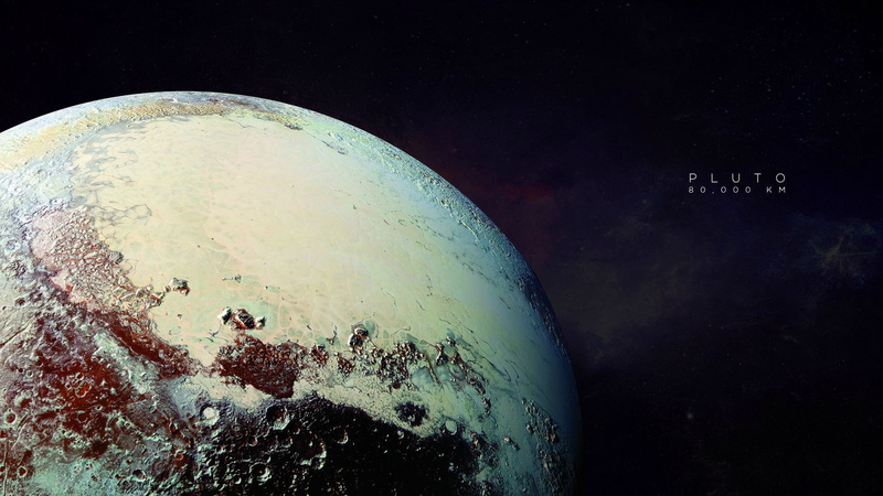 Pluto, planet, space, 1080P