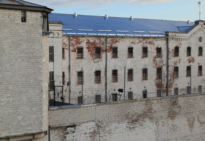 city, cell, building, low angle view, sunlight, detention, apartment, architecture, nature, built structure, wall - building feature, wall, old, latvia