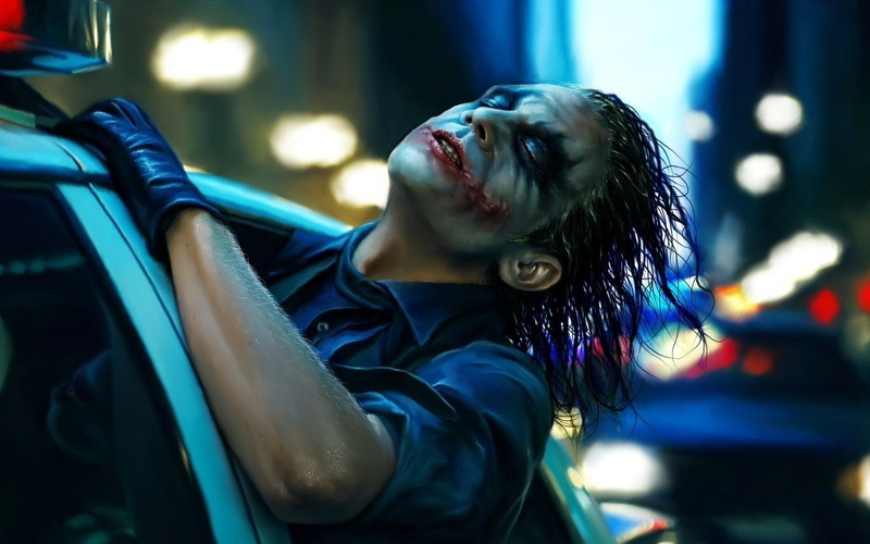 1080P, The Dark Knight, Joker, Heath Ledger, artwork