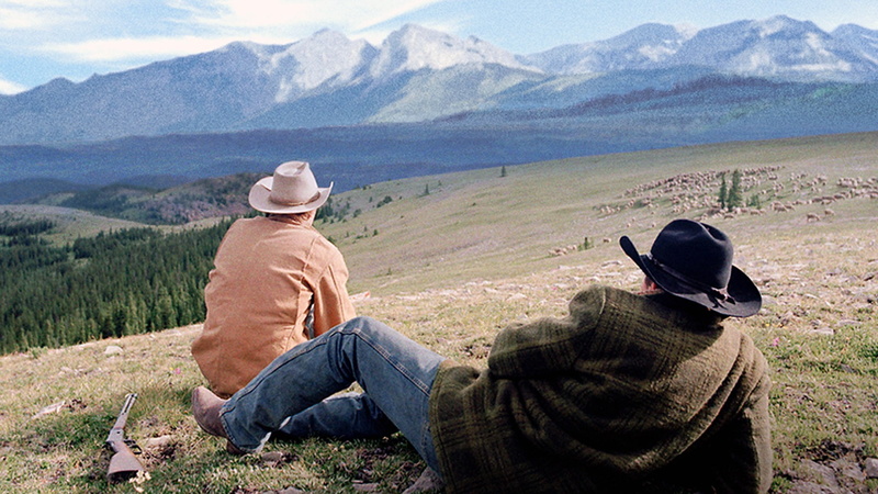 nature, Brokeback mountain, sitting, non-urban scene, Heath ledger, scenics - nature, couple - relationship, land, hat, Jake gyllenhaal, outdoors, 1080P