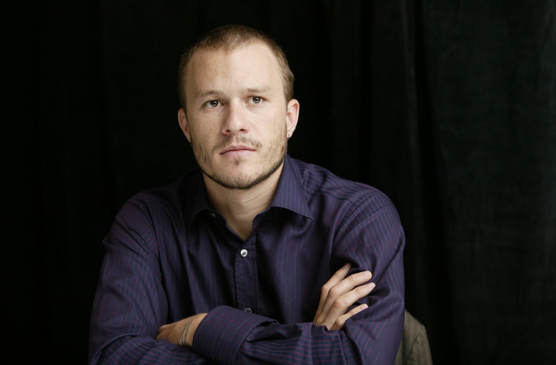 black Background, real People, studio Shot, headshot, adult, heath, beard, mid adult, casual Clothing, men, heath ledger, shirt, smiling, males, 4K, waist up