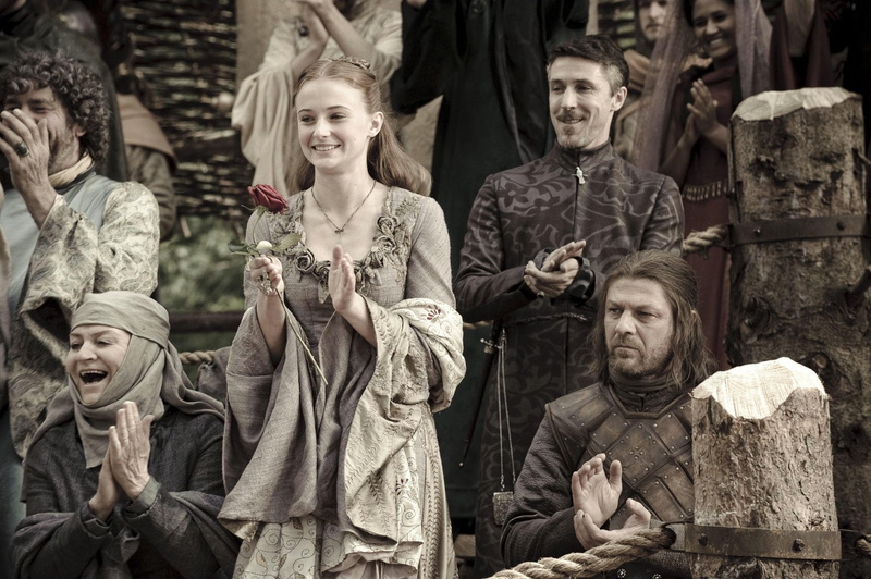 TV Show, human representation, Sophie Turner, clothing, women, Eddard Stark, Petyr Baelish, Aidan Gillen, sadness, architecture, adult, 1080P, males, religion