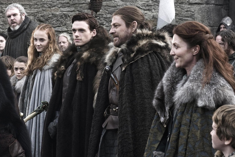 TV Show, Kristian Nairn, Robb Stark, Richard Madden, Sophie Turner, Hodor (Game of Thrones), Game Of Thrones, Eddard Stark, Michelle Fairley, 1080P, Catelyn Stark