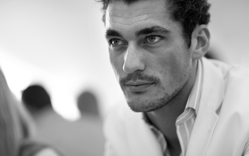 gandy, serious, black and white, david, man, 1080P, face, male, David Gandy photo
