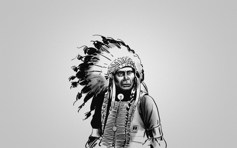 sketch, young men, portrait, happiness, beard, headdress, human Face, serious, native, copy space, red, clothing, men, looking at camera, males, one Person
