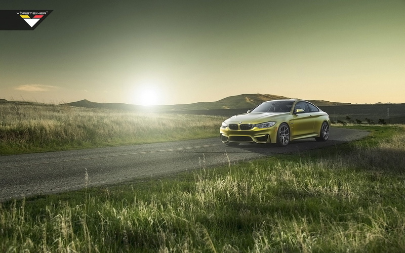 yellow, 1080P, 2014, bmw, m 4, austin, vorsteiner