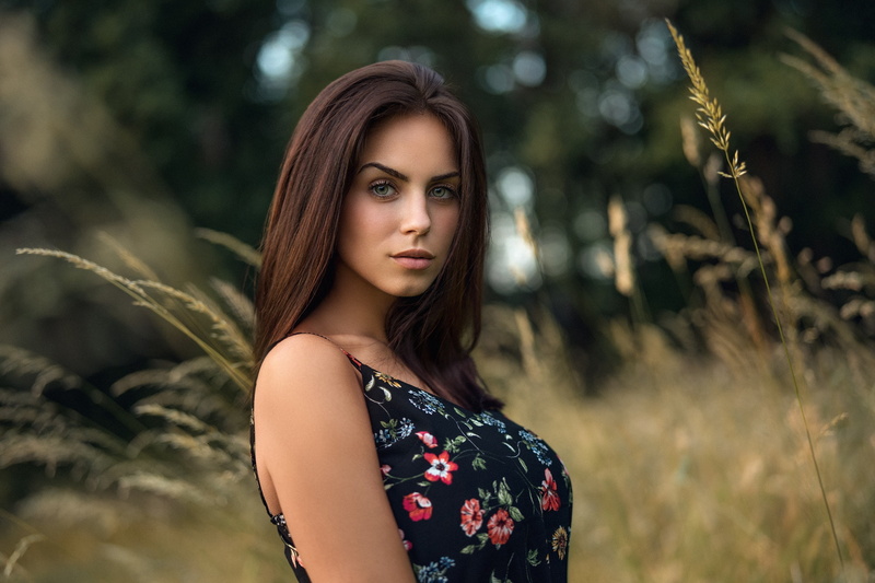 look, 1080P, hair, Marlen Alvarez Valderrama, Girl, Martin Kühn, beautiful
