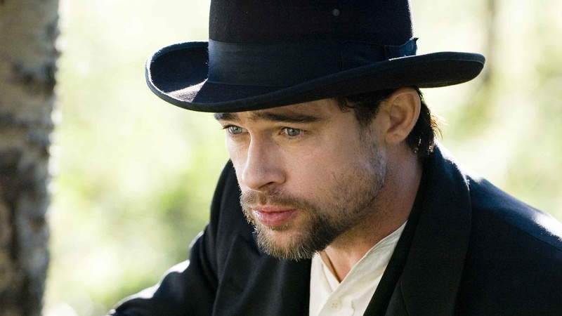 western, portrait, facial hair, contemplation, body part, adult, clothing, real people, males, mustache, focus on foreground, Brad Pitt, The Assassination of Jesse James by the Coward Robert Ford