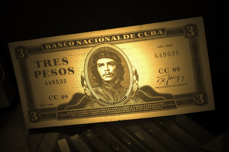 rarity, Che Guevara, representation, 5K, illuminated, icon, peso, cuba, old banknote, old, business, Money, close-up, no people, tres pesos, high angle view