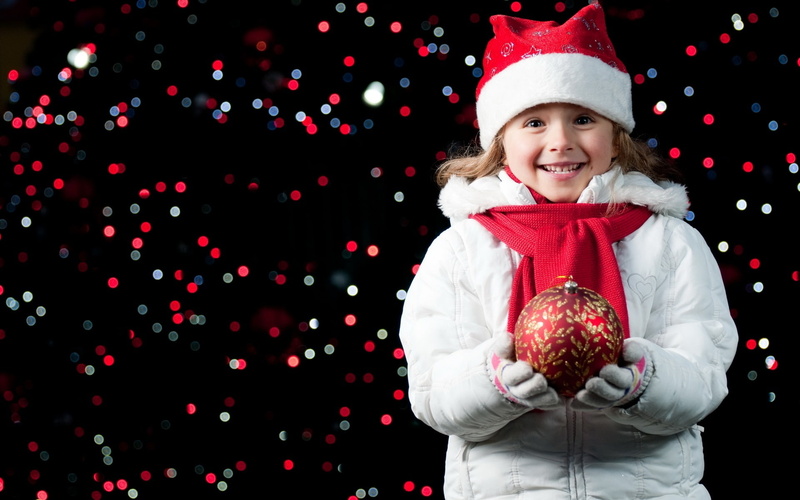 cute, innocence, parka, coat, decoration, holiday - event, hat, childhood, child, portrait, santa hat, girls, christmas ornament, s, merry, celebration