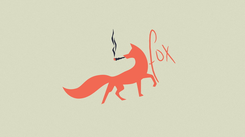 close-up, weed, deer, orange Fox, full length, illustration, wall - building feature, mammal, red, kasyak, Fox, stoned Fox, marijuana, copy space, celebration