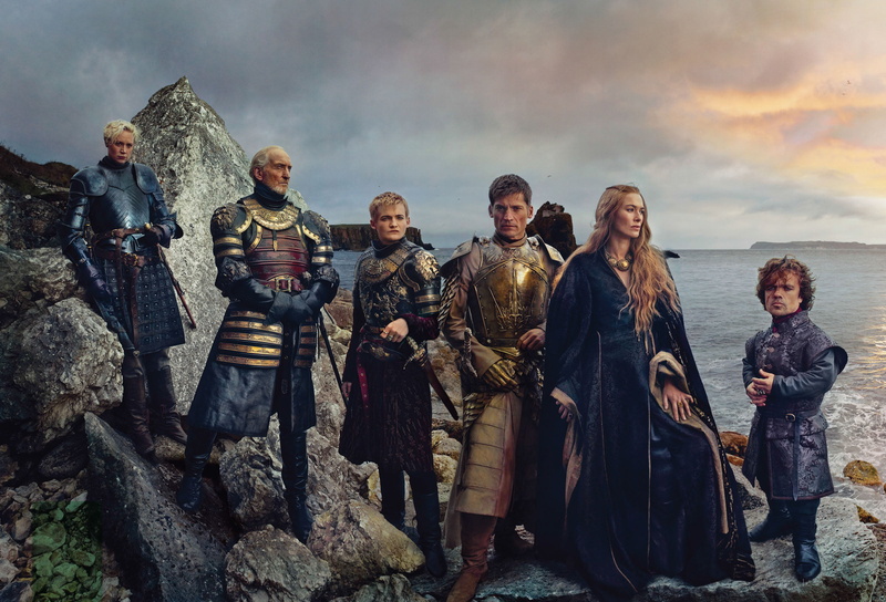 group Of People, smoke - Physical Structure, outdoors, water, the Past, Nikolaj Coster-Waldau, travel, front view, history, young adult, lannisters, Gwendoline Christie