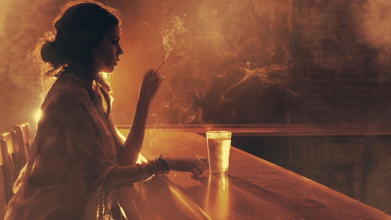 smoking - activity, activity, smoke - physical structure, one person, bad habit, tobacco product, 1080P, alcohol, refreshment, smoking issues, side view
