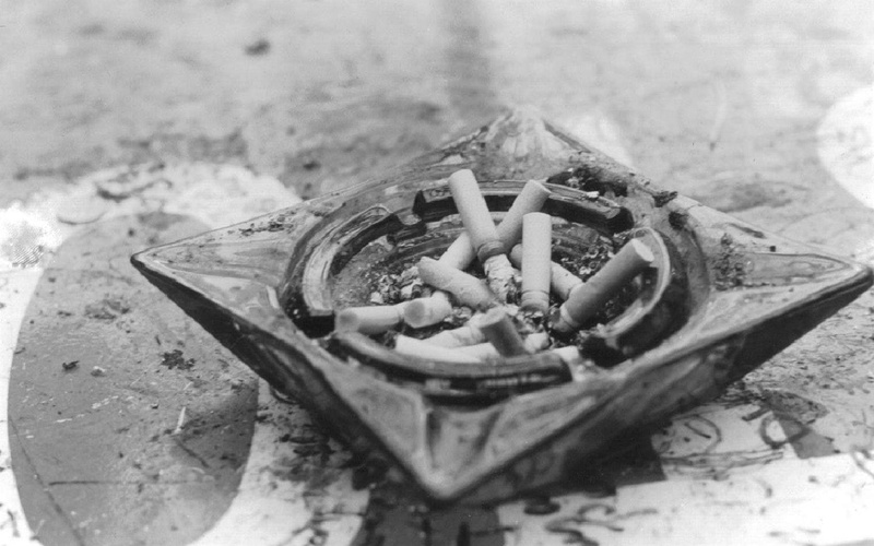 warning sign, burning, bad habit, ashtray, high angle view, ash, cigarette butt, smoking issues, sign, focus on foreground, communication, tobacco product