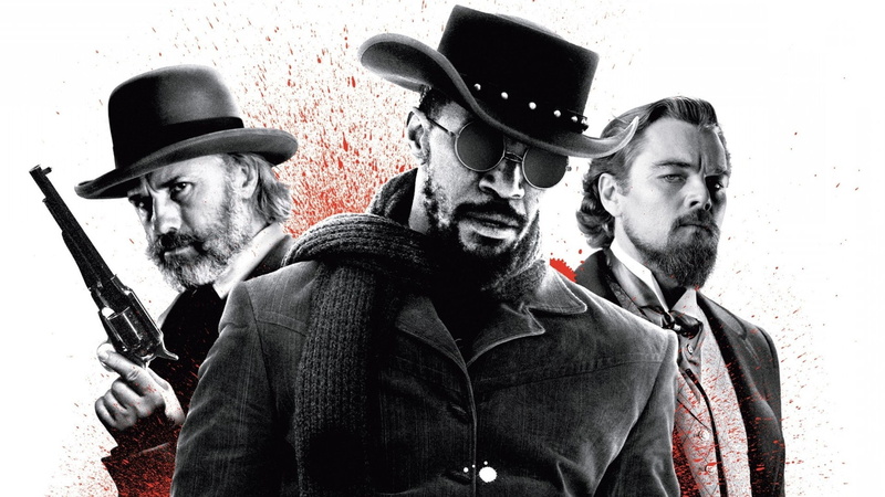 looking at camera, bizarre, clothing, togetherness, 2K, males, real people, emotion, movies django unchained leonardo dicaprio selective coloring, adult