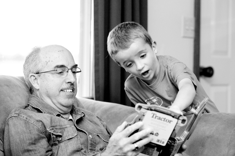 boy, males, childhood, grandchild, black And White, emotion, opening, front, adult, men, lifestyles, man, bonding, togetherness, mature men, casual clothing