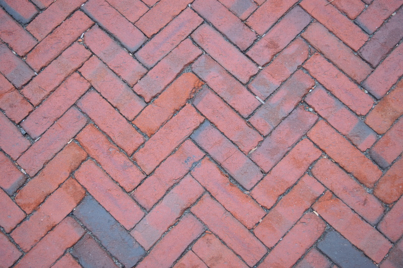 outdoors, sidewalk, street, full frame, design, walkway, close-up, brick, pattern, textured, city, repetition, high angle view, texture, shape, herringbone