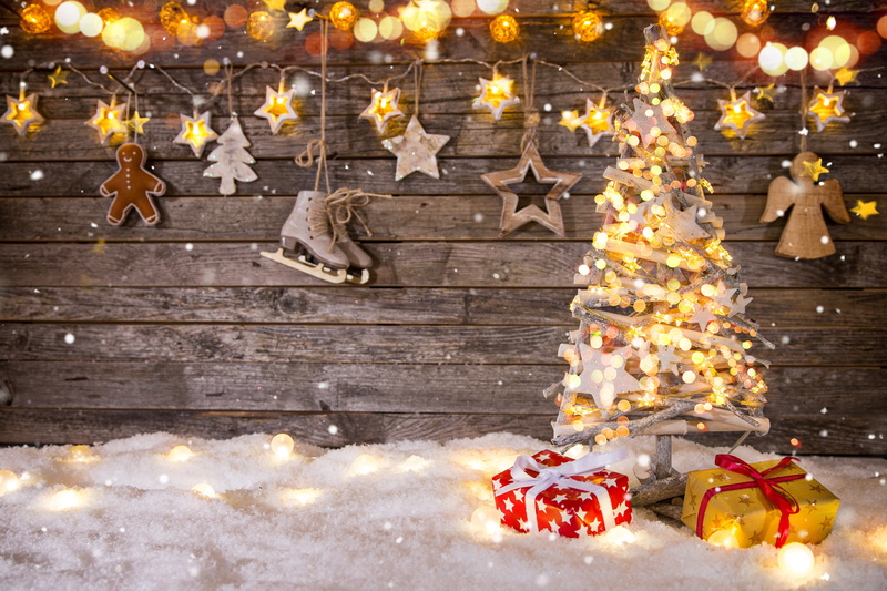 5K, New year, gifts, Christmas, garland, herringbone