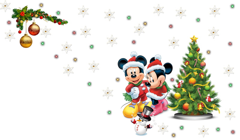 art, new year, lights, mood, snowflake, holiday, childrens, snowman, herringbone, 5K, Mickey Mouse, Disney, mouse, Minnie Mouse