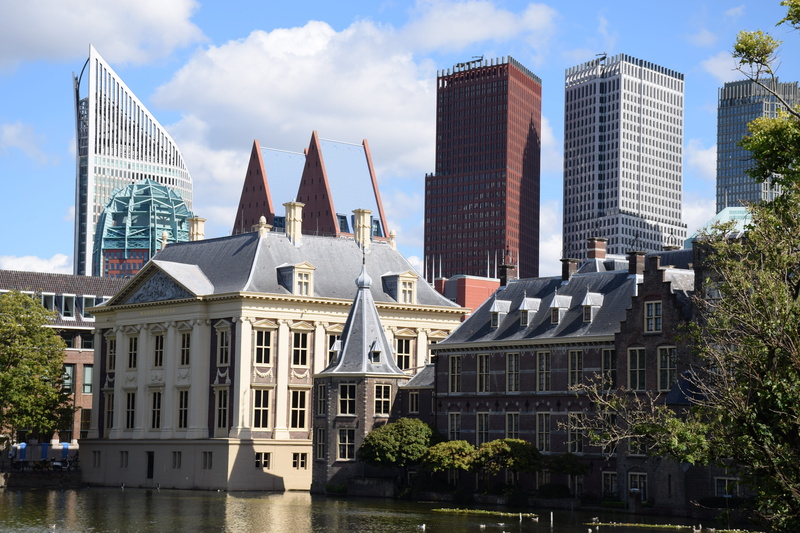 monument, plant, government, prime minister, architecture, residence, skyscraper, office building exterior, sunlight, den-haag, day, cloud - sky, 5K, government building