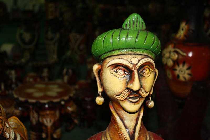 indoors, close-up, 1080P, art and craft, statue, spirituality, antique, no people, craft, sculpture, human representation, model, figurine, indian, handicraft