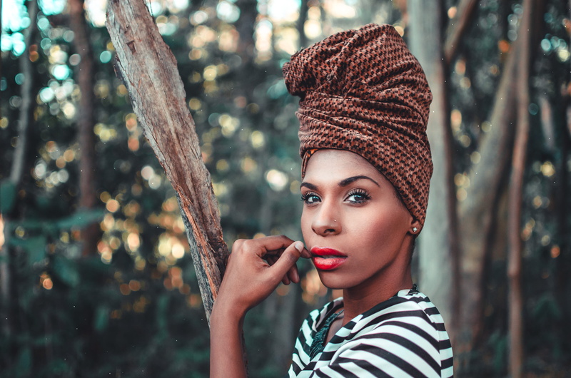 eyes, photoshoot, model, women, woman, trees, clothing, park, young, casual, daytime, female, turban, wear, pose, make-up, 4K, youth, fashionable, lips