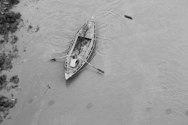 obsolete, ship, beach, tranquility, day, transportation, nature, river, no people, ganga, sinking, travel, rowboats, boats, sea, 4K, mode of transportation