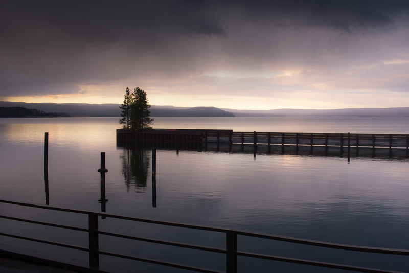 cumulus clouds, jetty, canon, silhouette, wood - Material, lake, scenics, f/2.8, grant village, mountains, beach, sea, boardwalk, pier, tranquil Scene